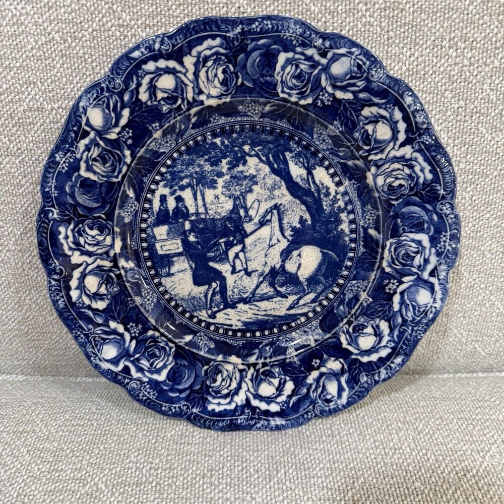 Antique Ironstone Plate Mr Pickwick Ridgways Collection 10”